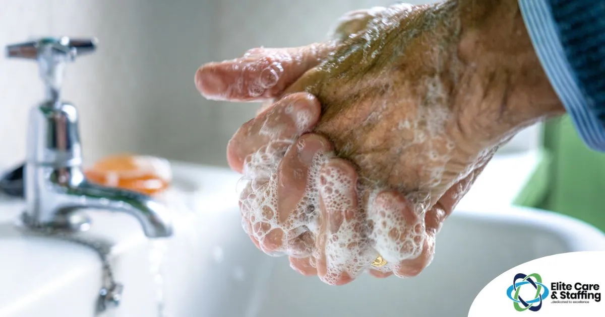 Small daily habits like hand washing support infection prevention in seniors.