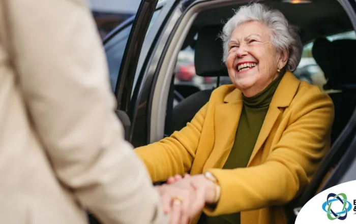 A loved one benefits from senior transportation services.